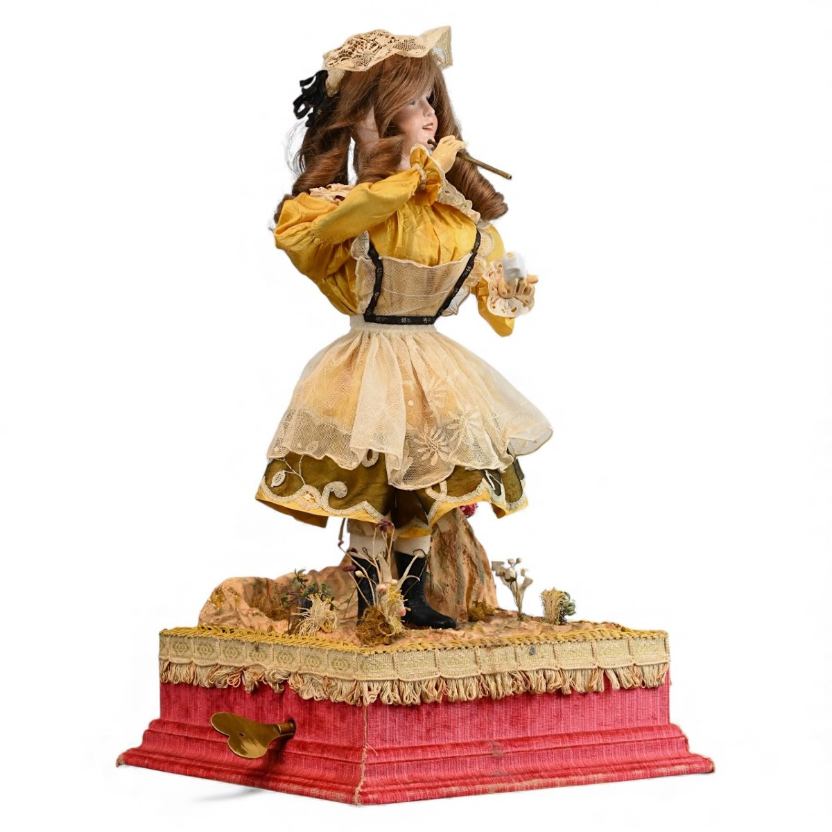 Automa Di Bambola Soffia-bolle Realizzato dal famoso artigiano Michel Marcu - XX Secolo-photo-3